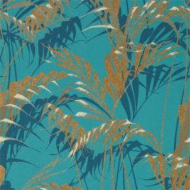 Sanderson Wallpaper Palm House Teal/Gold