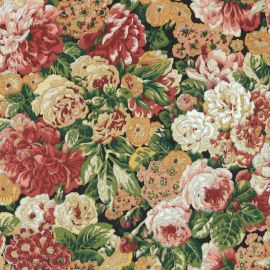 Sanderson Wallpaper Rose And Peony Amanpuri Red/Devon Green