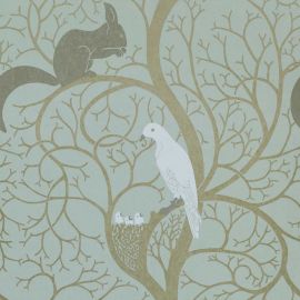 Sanderson Wallpaper Squirrel & Dove Eggshell/Ivory