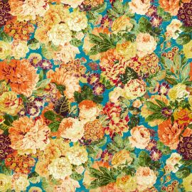 Sanderson Wallpaper Very Rose And Peony Kingfisher/Rowan