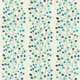 Scion Fabric Berry Tree Peacock, Powder Blue, Lime & Neutral