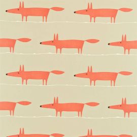Scion Fabric Mr Fox Neutral & Paprika