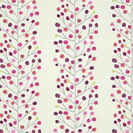 Scion Wallpaper Berry Tree Mink, Plum Berry and Lime