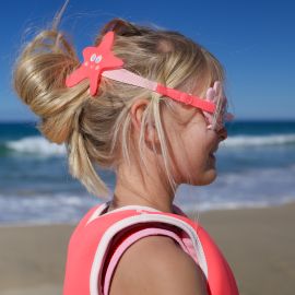 Sunnylife Kids Swim Goggles Melody the Mermaid Neon Strawberry