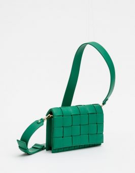 Stella+Gemma Bag Chelsea Woven Emerald