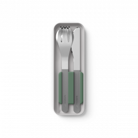 Monbento MB Slim Box Cutlery Natural Green
