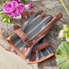 Sophie Conran Gardening Glove Striped Grey