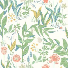 Borastapeter Wallpaper Spring Garden White