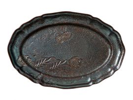 STHAL Arabesque Serving Platter Oval Fig