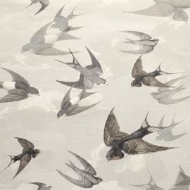 John Derian Wallpaper Chimney Swallows Dusk