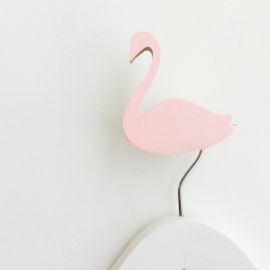 Knobbly. Wall Hook Swan Ballerina Pink