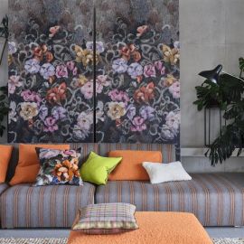 Designers Guild Wallpaper Tapestry Flower Damson