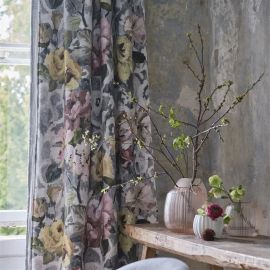 Designers Guild Fabric Tapestry Flower Platinum