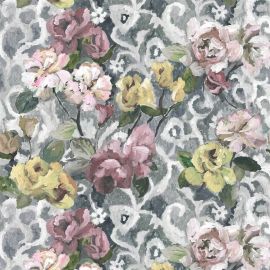 Designers Guild Fabric Tapestry Flower Platinum