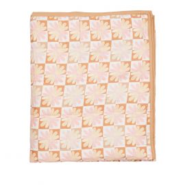 Bonnie And Neil Quilted Throw Chamomile Pink