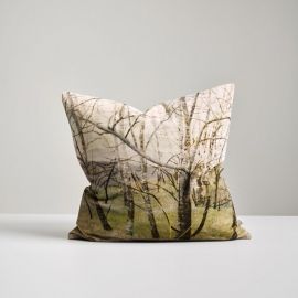 Thread Design Winter Trees Velvet Cushion