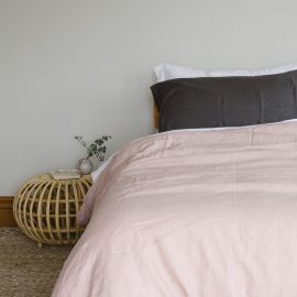 Seneca Vida Stonewashed Linen Vintage Pink Pillowcase 