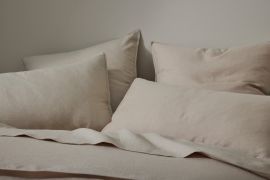 Weave Ravello Linen King Pillowcase Pair Shell