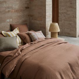 Weave Ravello Linen Duvet Cover Biscuit