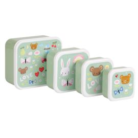 A Little Lovely Co Snack Box Set of 4 Joy