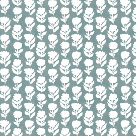 Anna Spiro Wallpaper Marigold Solid Teal