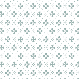 Anna Spiro Wallpaper Paniola Inverted Seafoam