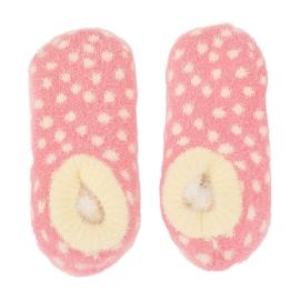Annabel Trends Fuzzy Booties Meadow Blush Spot