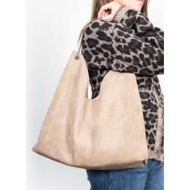 Antler Bag Classic Carry-All Taupe Suedette