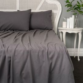 Baksana Flannel Sheet Set Charcoal