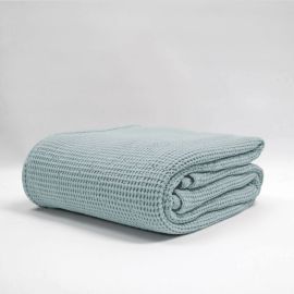 Baksana New Bliss Stonewashed Blanket Duck Egg