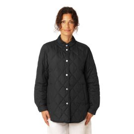 Ilse Jacobsen Quilted Shirt Jacket Beat04 Dark Indigo