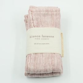 Bianca Lorenne Leggera Pink Clay Washcloths - Set of Two