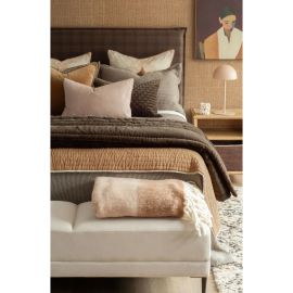 Bianca Lorenne Tsuru Natural Euro Pillowcase Pair