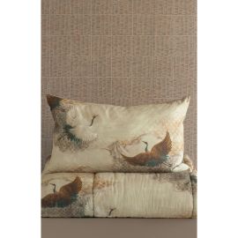 Bianca Lorenne Tsuru Natural Pillowcase Pair