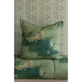 Bianca Lorenne Tsuru Spruce Euro Pillowcase Pair