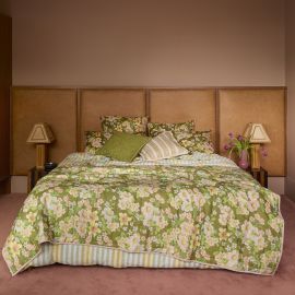 Bonnie And Neil Buttercup Olive Euro Pillowcase Pair