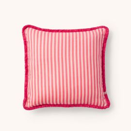 Bonnie And Neil Cushion Pinstripe Rose
