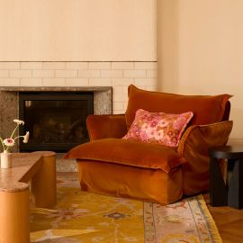 Bonnie And Neil Cushion Primrose Pink Rectangle