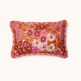 Bonnie And Neil Cushion Primrose Pink Rectangle