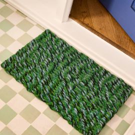Bonnie And Neil Door Mat Woven Emerald