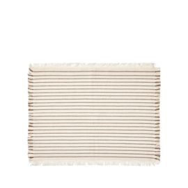 Broste Copenhagen Placemat Elouise Set of 2 Off White/Taupe
