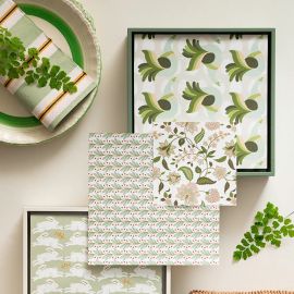 Bungalow Denmark Paper Napkin Lunch Hen & Egg Fern