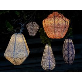 Lumiz Lantern Can 30cm Light Taupe Marrakesh