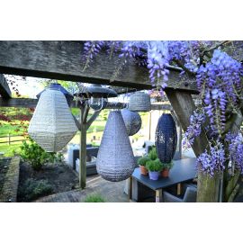 Lumiz Lantern Drop 28cm Mauve Purple Topaz
