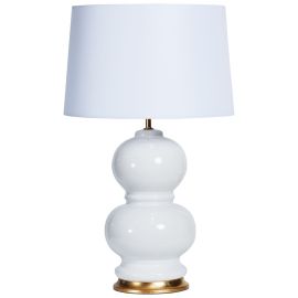 Canvas+Sasson Lamp Base & Shade Pearl