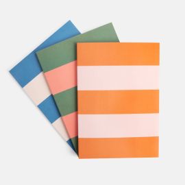 Caroline Gardner Notebook Set of 3 Multi Stripe