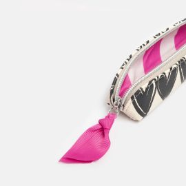 Caroline Gardner Pencil Case Mono Looped Hearts