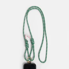 Caroline Gardner Crossbody Phone Strap Green/Pink