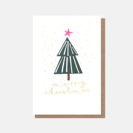 Caroline Gardner Christmas Card Tree With Star Small Pack of 10