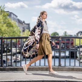 Ilse Jacobsen Raincoat Dark Photoristic Flower